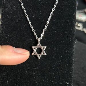 Silver Star Pendant Necklace
